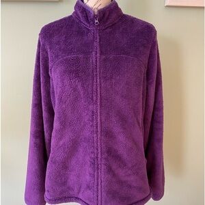 Women’s Purple Fleece Zip-up Size 14-16